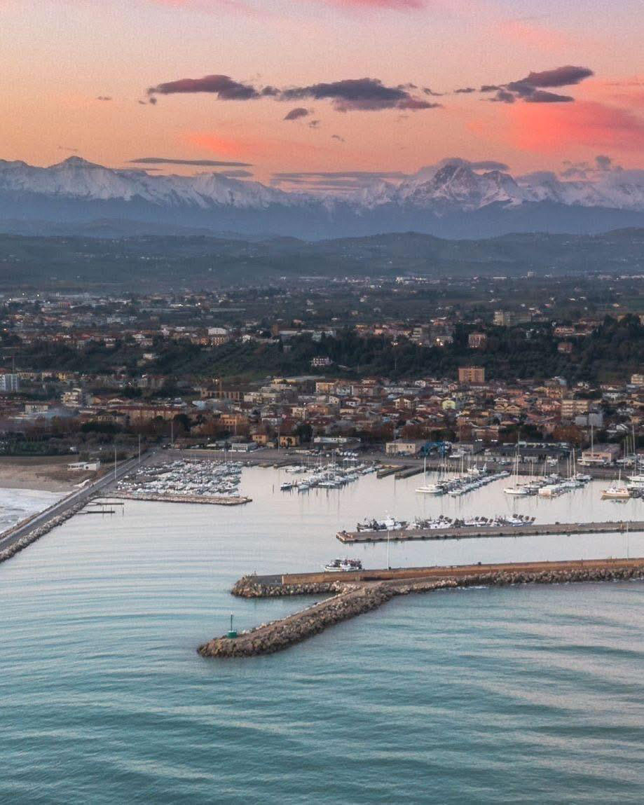 Panorama della costa abruzzese